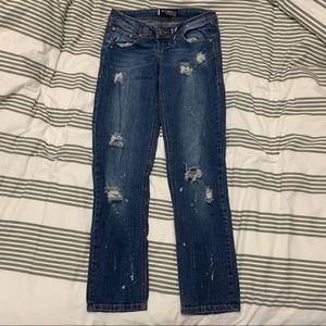 Dark Blue Ripped Jeans